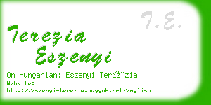 terezia eszenyi business card